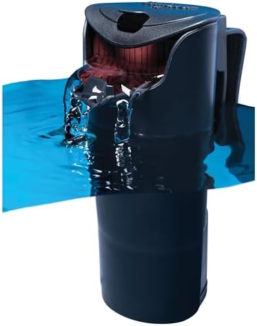 Clear aquarium setup demonstrating efficient water clarity with genuine replacement media.