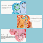 Close up of the high quality ABS plastic tracks on the Yudansi sensory toy.