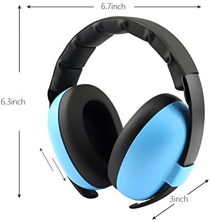 Compact folded baby ear muffs for travel