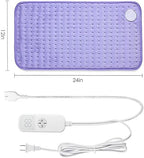 Glamigee electric heating pad retail packaging emphasizing premium imported health and personal care design