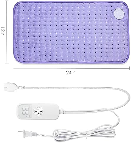 Glamigee electric heating pad retail packaging emphasizing premium imported health and personal care design