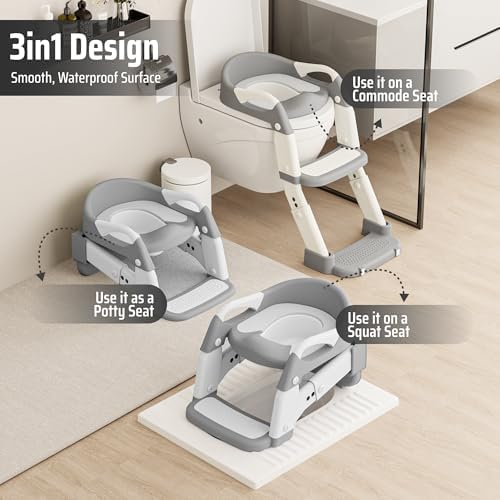 Close-up of the Zamno premium soft cushion padding on the baby potty seat trainer.