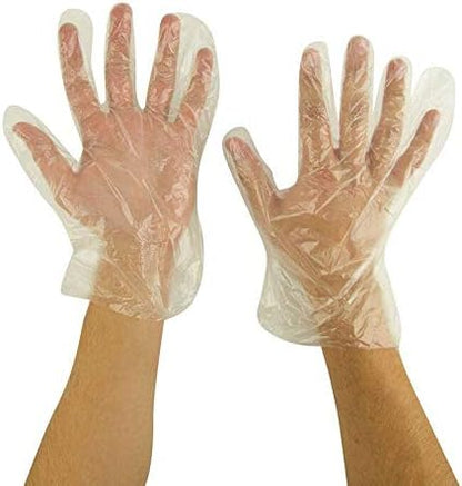 Starryshine Large Disposable Polyethylene Gloves front view food grade safety