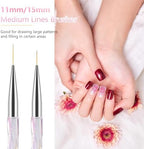Full set of Teoyall nail detail brushes 7mm to 20mm