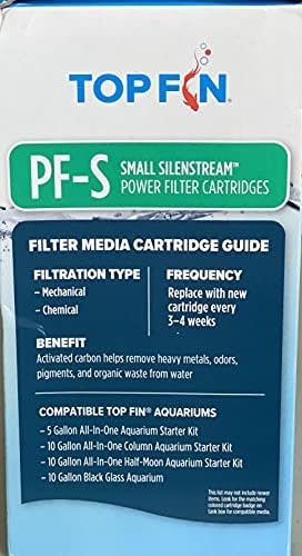 Top Fin power filter refill box packaging detail