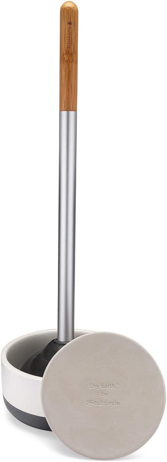 Full Circle diatomaceous earth replacement disk for toilet plunger holder