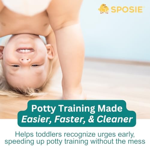 Sposie Dribbles absorbent liner demonstrating potty training usage