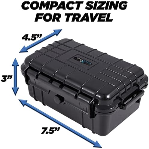 CASEMATIX professional stylist travel case highlighting the built in reinforced carabiner ring for easy portability