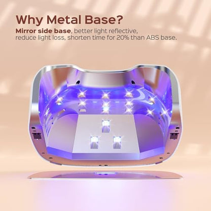Bolasen rechargeable nail lamp during a pedicure application