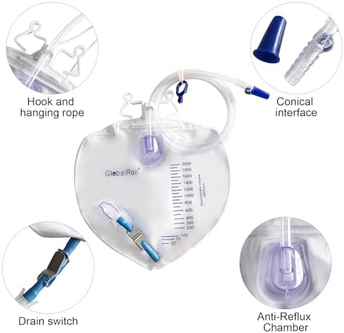 48 inch kink-resistant drainage tube and bedside hook