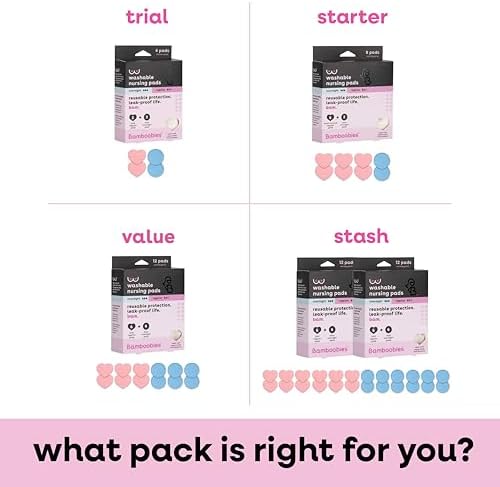 Bamboobies Nursing Pads, Ultra-Soft Velour, Reusable, Washable & Leak-Proof, 6 Ultra-Thin and 2 Overnight Pads for Breastfeeding - Image 3