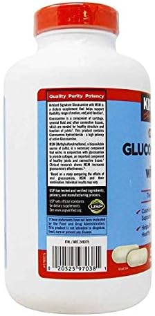 Kirkland Signature Extra Strength Glucosamine Hci 1500Mg, With Msm 1500 Mg, Pack of 375-Count Tablets - Image 7