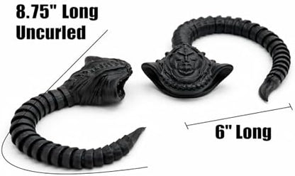 Detailed close up of the 3D printed Bloop monster figure showing large open mouth structure