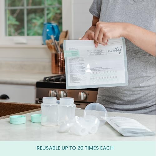Motif Medical pack of 7 sterilizer bags for breast pump parts