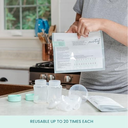 Motif Medical pack of 7 sterilizer bags for breast pump parts