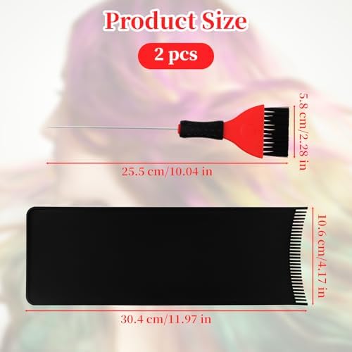 Professional hair dye comb brush for precise color application