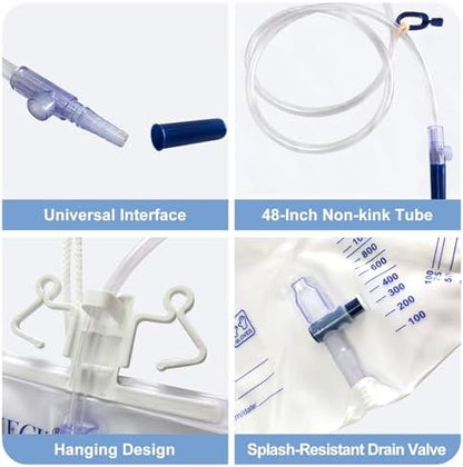 Display of the splash-resistant drain spout and valve mechanism.