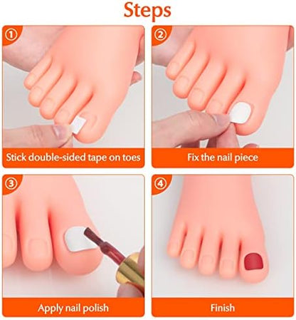 High quality silicone material texture of practice foot