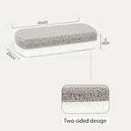 Ergonomic pumice stone tool for smoothing cracked heels