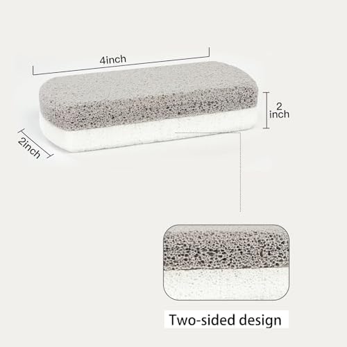 Ergonomic pumice stone tool for smoothing cracked heels