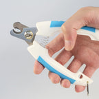 KUDCUOM khaki pet trimmer package contents demonstrating the compact design size