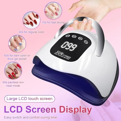 Top view of Beenle nail dryer showing timer control buttons