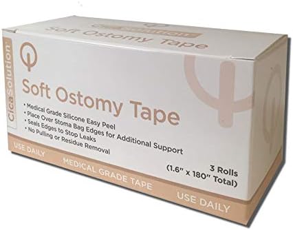 Soft silicone gel strips for stoma barrier leak prevention and skin evening