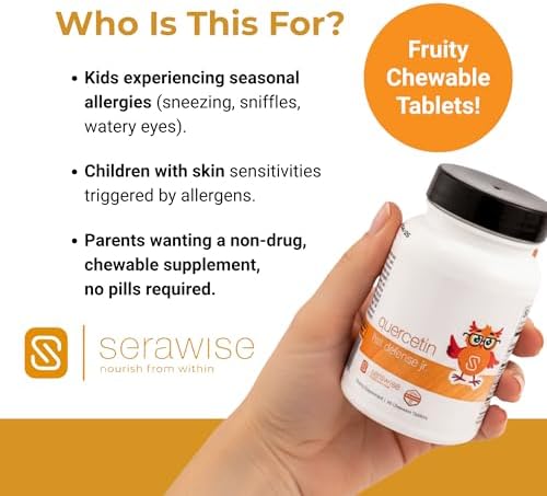 Child-friendly seasonal support supplement Serawise Quercetin Hist Defense Junior