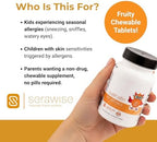 Child-friendly seasonal support supplement Serawise Quercetin Hist Defense Junior