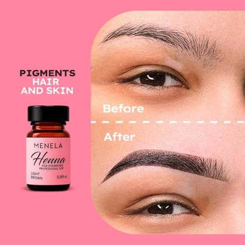 Natural eyebrow henna tint kit packaging details showing the vegan and cruelty-free symbols.