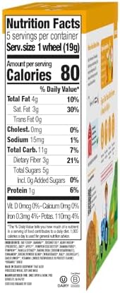 Once Upon A Farm toddler soft baked bars package nutritional facts and organic certification labels