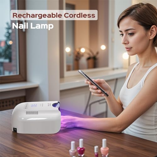 Bolasen UV LED nail lamp with digital display and timer settings