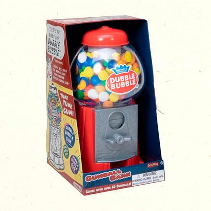 Schylling eight point five inch candy bank package showing age recommendations and safety warnings