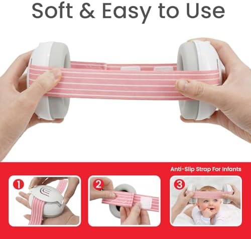 Adjustable headband feature of Plantureco baby headphones