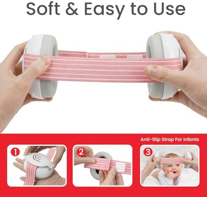 Adjustable headband feature of Plantureco baby headphones