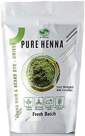 The Henna Guys henna powder 400 grams packaging detail
