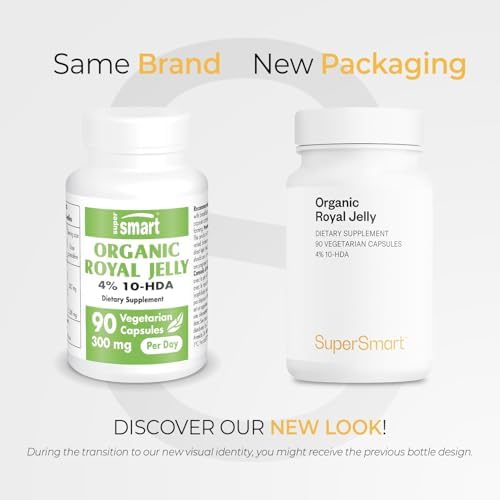 Supersmart Organic Royal Jelly capsule ingredients label