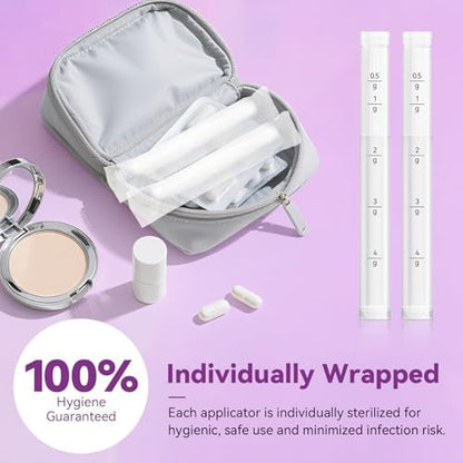 Threaded tip of Momsnug applicator showing compatibility with cream tubes.