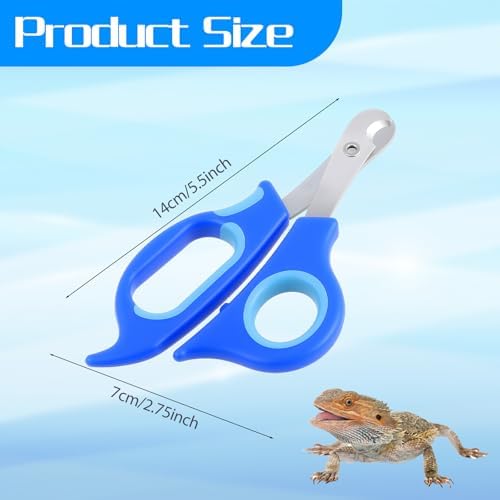 Quilax blue lizard nail trimmer with ergonomic handles