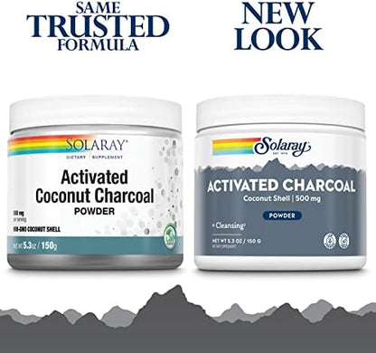 Vegan digestive supplement with highly absorptive charcoal formula