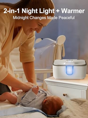Top view of Kostte baby wipes dispenser with the lid partially open