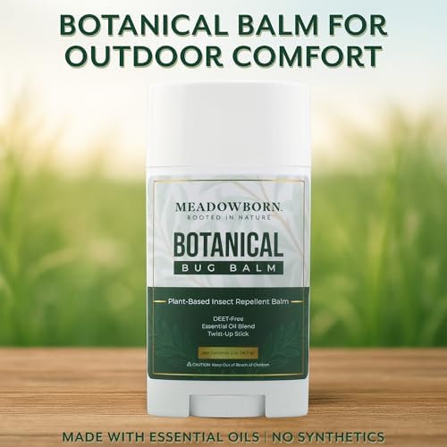 Meadowborn plant based insect repellent organic stick packaging details