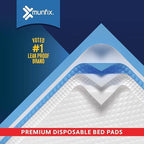 Munfix baby changing pads shown in use on changing table