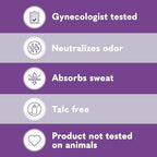 Talc-free pH balanced feminine spray for sensitive skin odor protection
