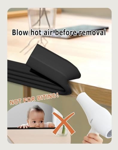 Foam edge bumper guard used on fireplace hearth