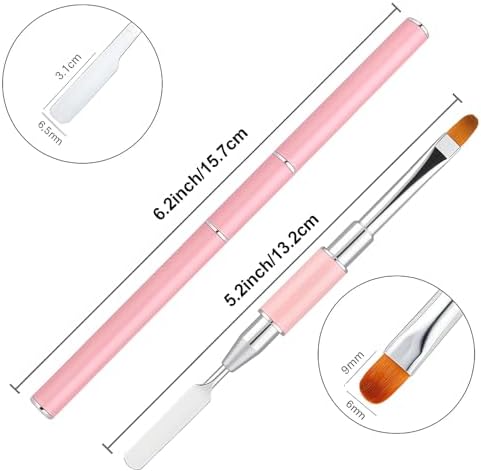 Jeonekid nail art brush set with protective caps included.