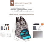 Esvan multifunctional baby essentials bag interior storage layout