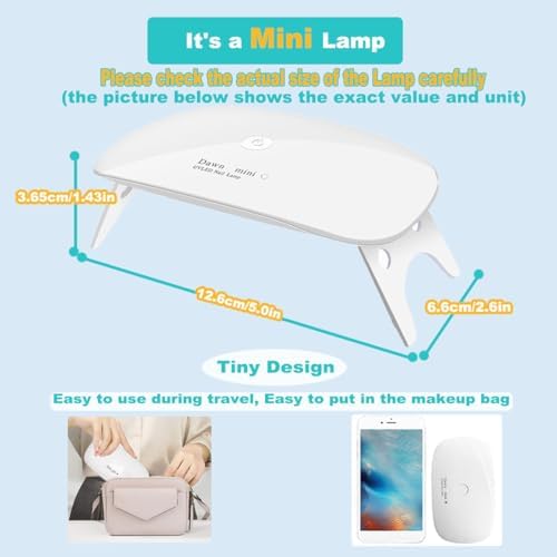 Compact Kepma UV LED dryer for gel polish storage view