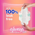Always Radiant FlexFoam technology illustration for teen period protection.
