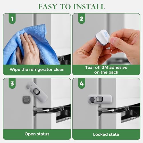 Installation of Kizzhisi safety locks on a modern refrigerator